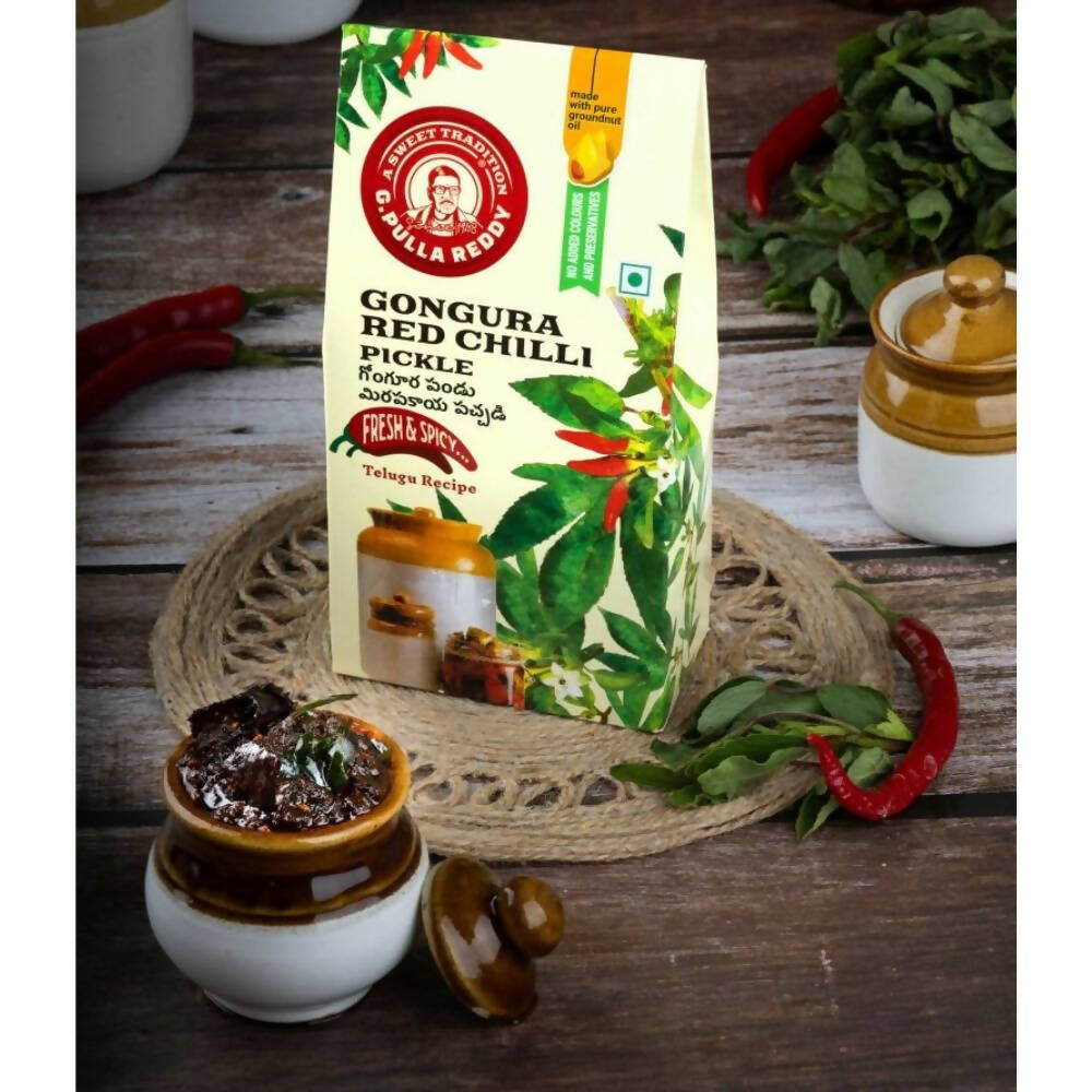 Pulla Reddy Gongura Red Chili Pickle G Pulla Reddy Sweets