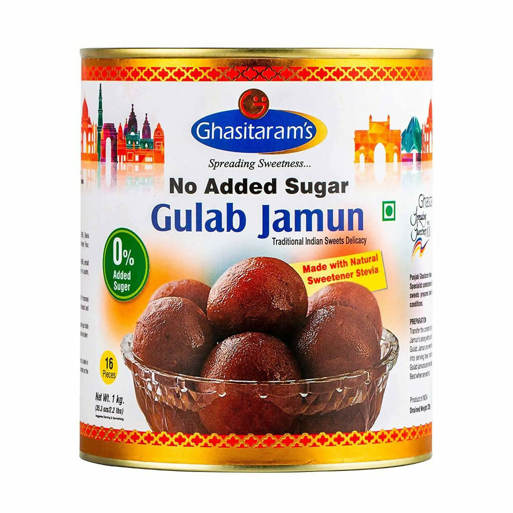 Punjabi Ghasitaram Halwai No Added Sugar Gulab Jamun - Dista