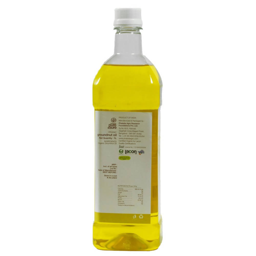 Pure & Sure Organic Cold Pressed Ground Nut Oil Pure & Sure