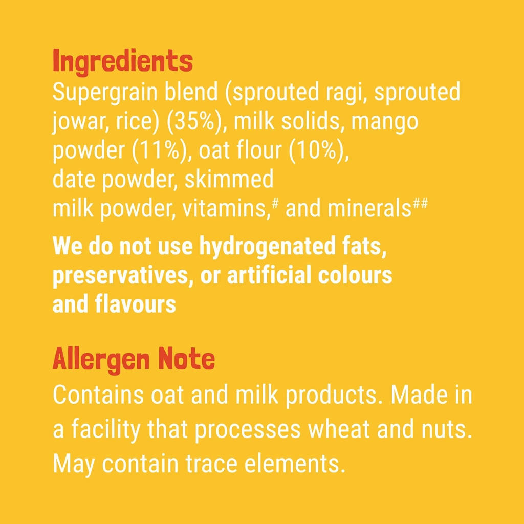 Slurrp Farm Mango, Ragi & Rice With Milk Cereal for Little Ones Slurrp Farm