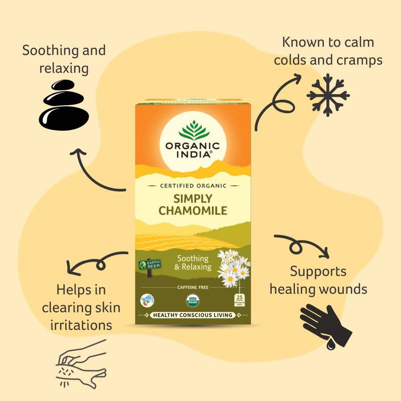 Organic India Simply Chamomile Tea Bags Organic India