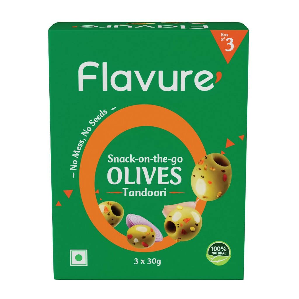 Flavure Snack-On-The-Go Olives Tandoori Flavure
