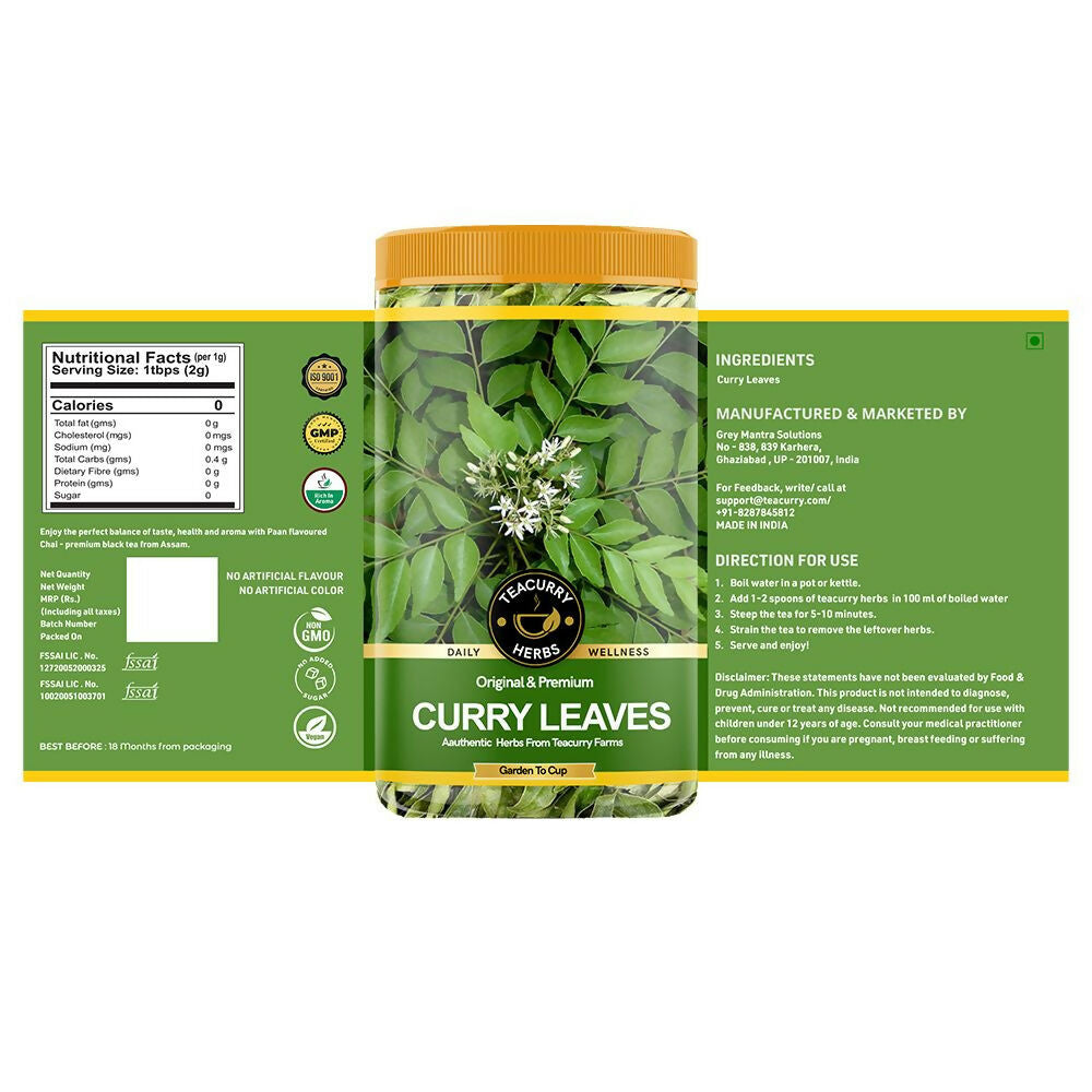 Teacurry Organic Curry Leaves Teacurry