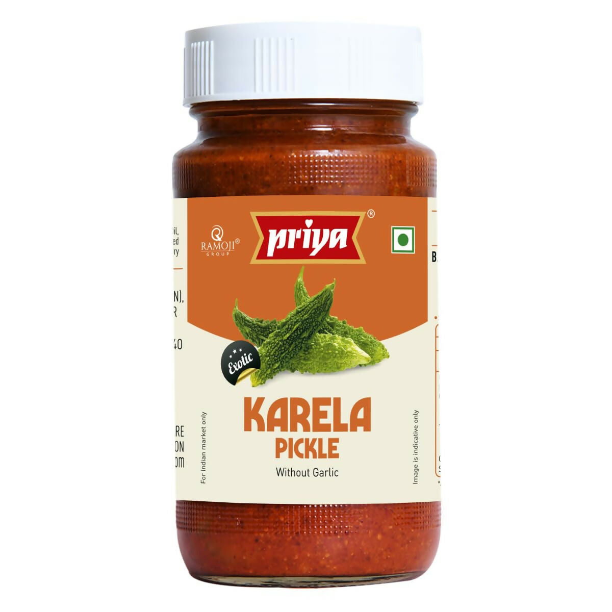 Priya Bittergourd (Karela) Pickle Without Garlic Priya