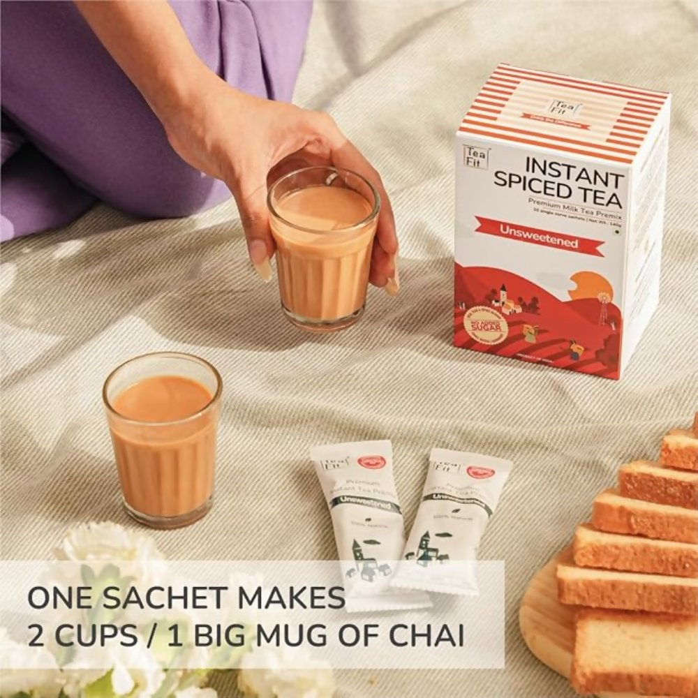 TeaFit Premium NO SUGAR Instant Masala Tea Premix TeaFit