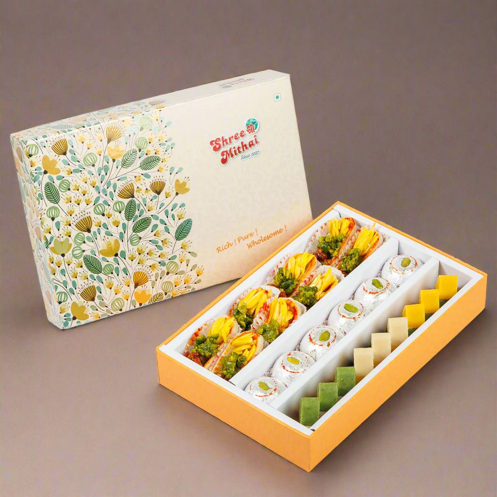 Shree Mithai Assorted Kaju Rangoli - Safuron