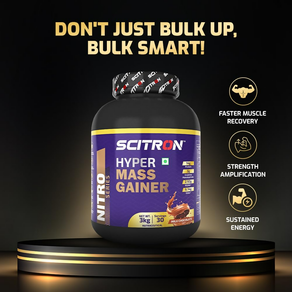 Scitron Nitro Series Hyper Mass Gainer Milk Chocolate Scitron