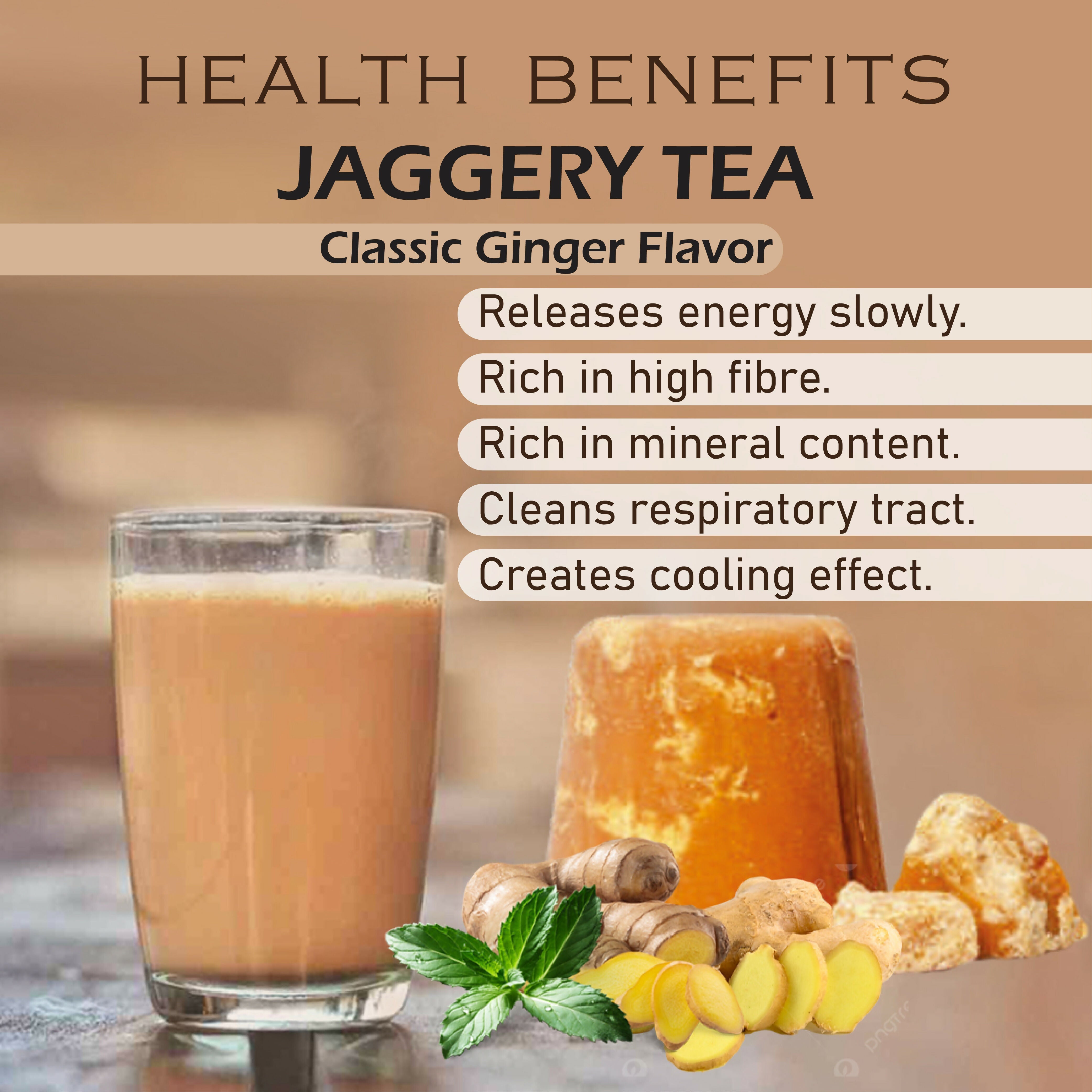 Naivedyam Classic Ginger Flavour Jaggery Tea Naivedyam