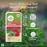 Organic India Tulsi Sweet Rose 25 Tea Bags Organic India