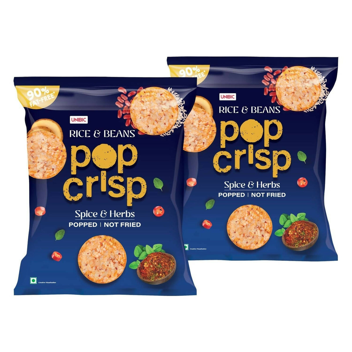 Unibic Pop Crisp Rice And Beans Popped Chips Unibic