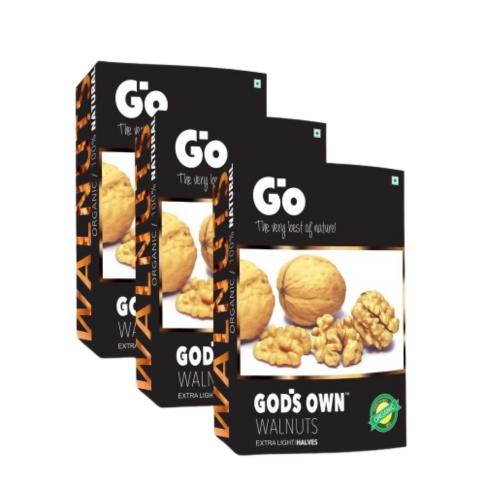 Go Organic Kashmiri Extra Light Halves Walnuts Kernels - Dista
