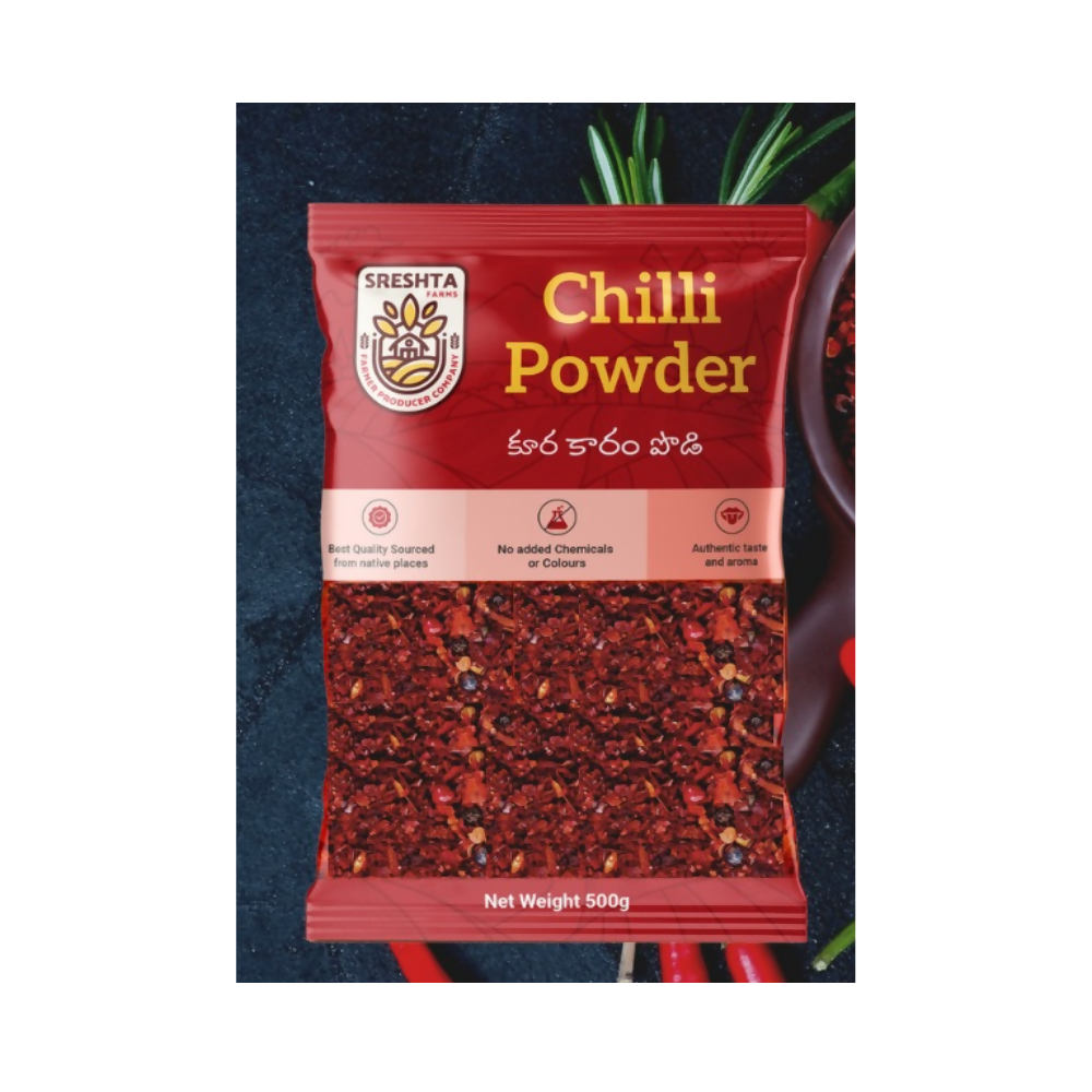 Sreshta Farms Natural Masala Chilli Powder (Kura Karam) Sreshta Farms