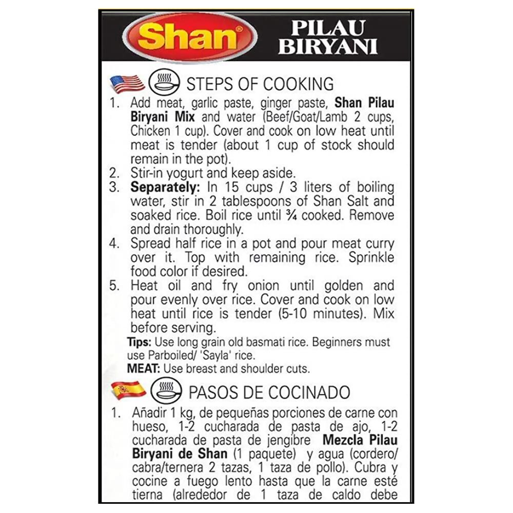 Shan Pilau Biryani Masala Shan