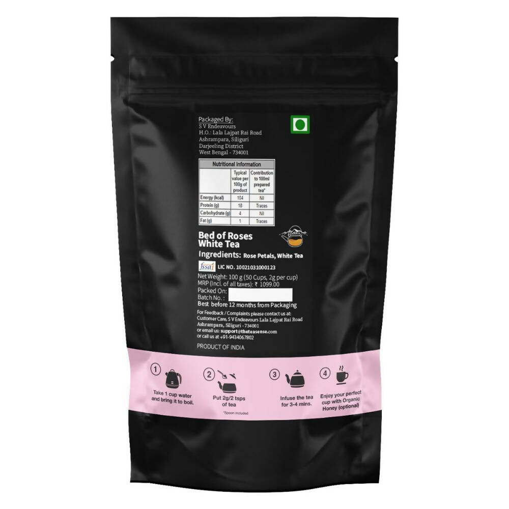 Tea Sense Bed Of Roses White Tea Tea Sense