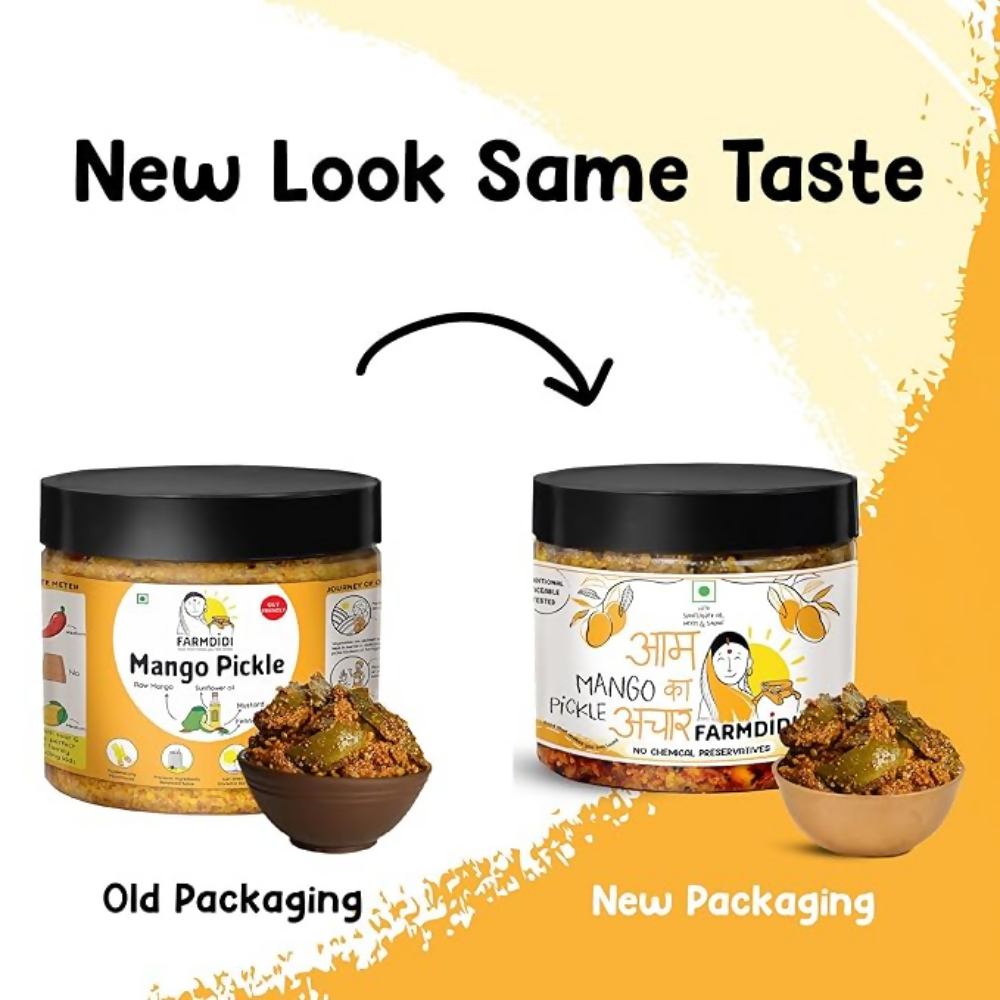 FarmDidi Mango Pickle - Tangy & Salty FarmDidi