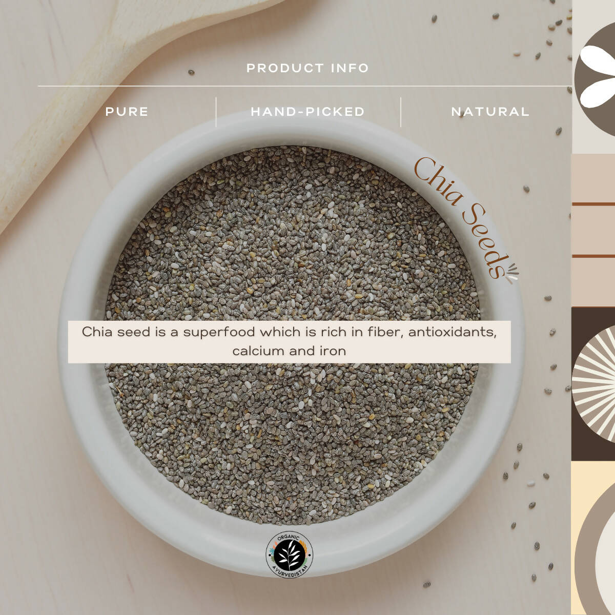 Organic Ayurvedistan Chia Seeds Organic Ayurvedistan