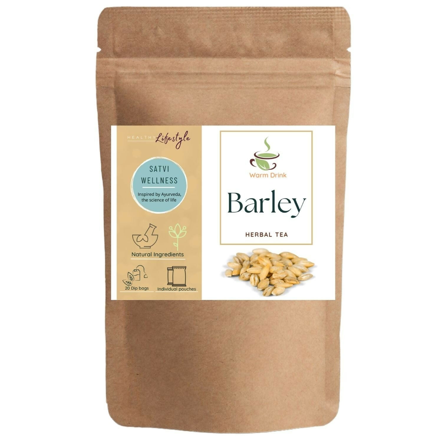 Satvi Wellness Barley Tea | Barley Tea Bag | Herbal Tea Satvi Wellness