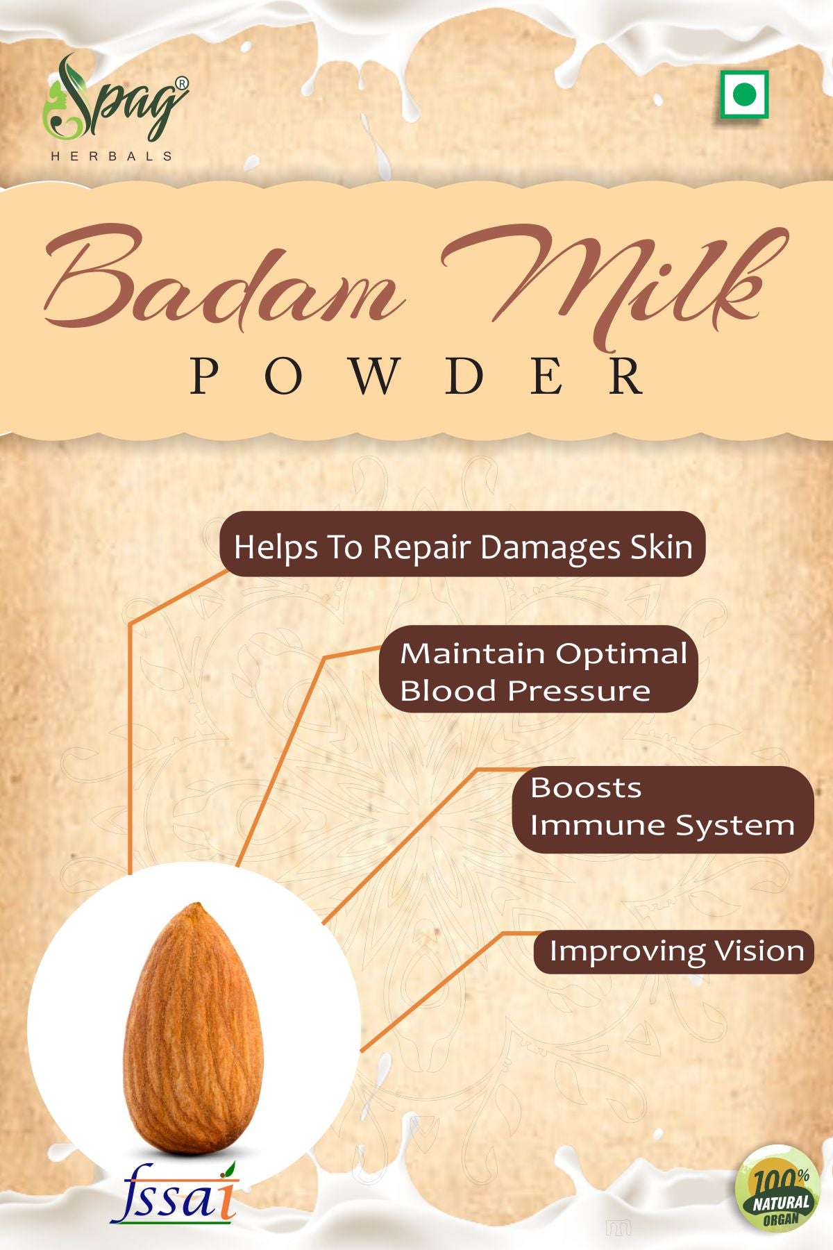 Spag Herbals Premium Instant Badam Milk Powder Spag Herbals