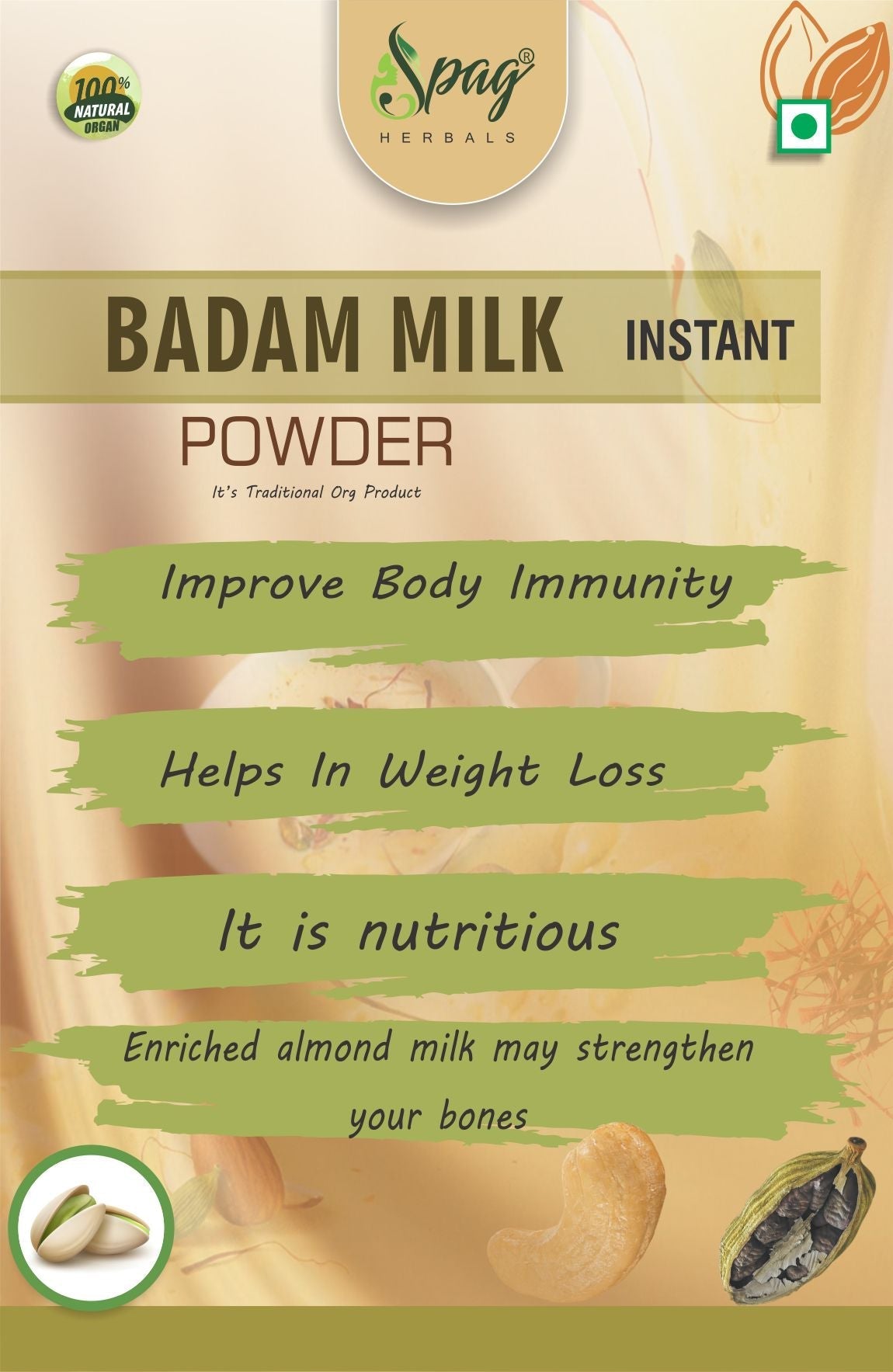 Spag Herbals Premium Instant Badam Milk Powder Spag Herbals