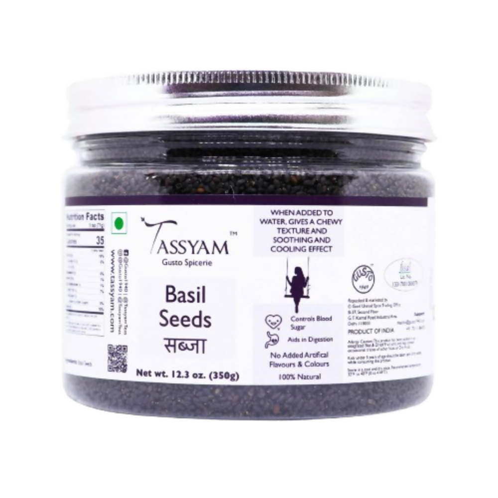 Tassyam Organics Basil Seeds - Sabja - Safuron