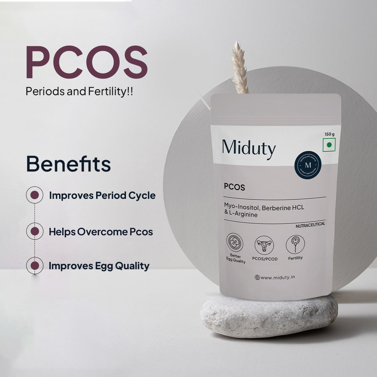 Miduty by Palak Notes PCOS Periods Fertility Powder Palak Notes
