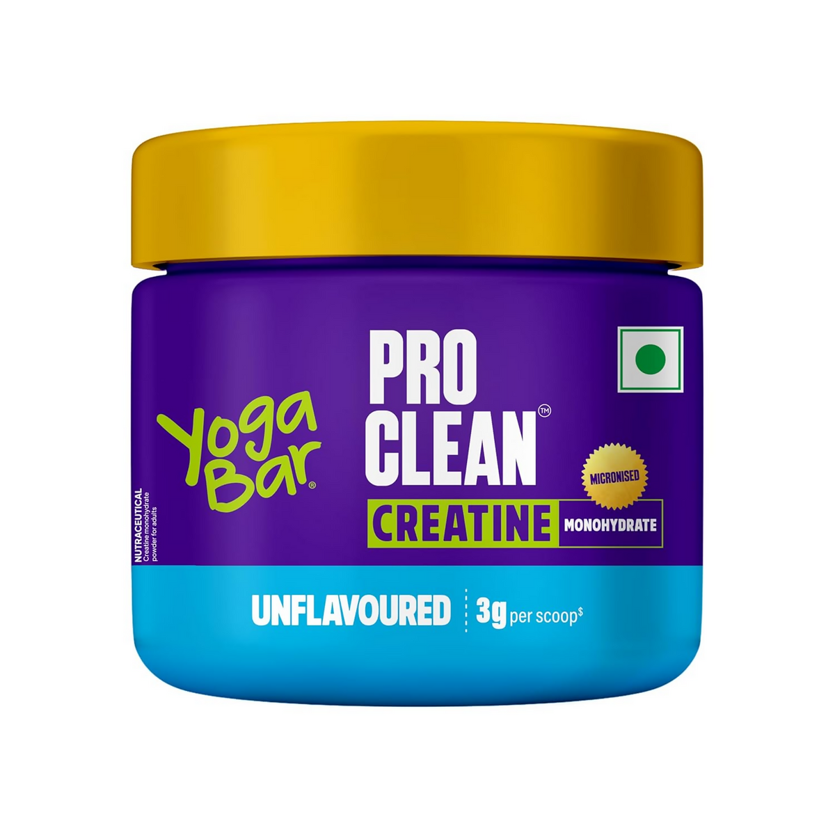 Yoga Bar Pro Clean Creatine Monohydrate Powder - Unflavored - Safuron