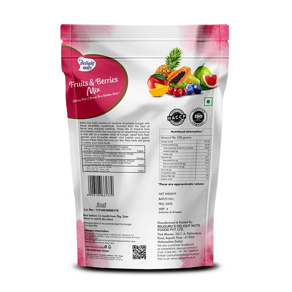 Delight nuts Fruits & Berries Mix Delight nuts