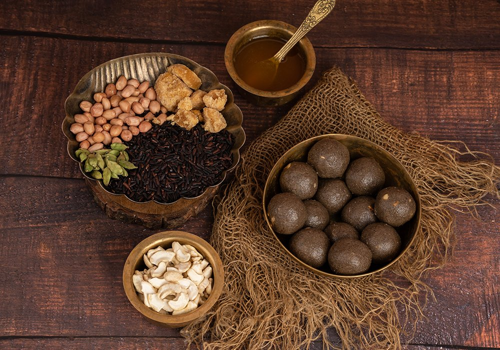 Narchuvai Foods Black Rice Laddoos - Safuron