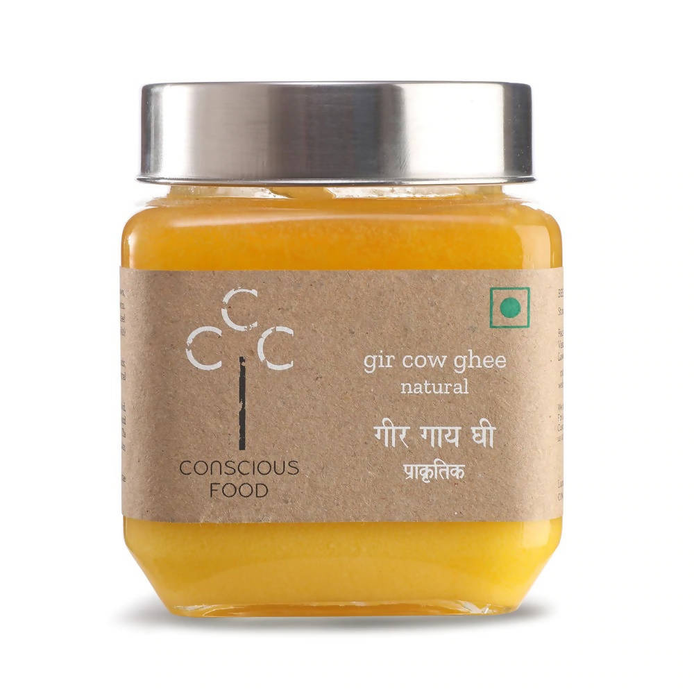 Conscious Food A2 Gir Cow Ghee (Bilona Preparation) | 100% Gir Cow Ghee | Homemade & Organic Ghee Conscious Food