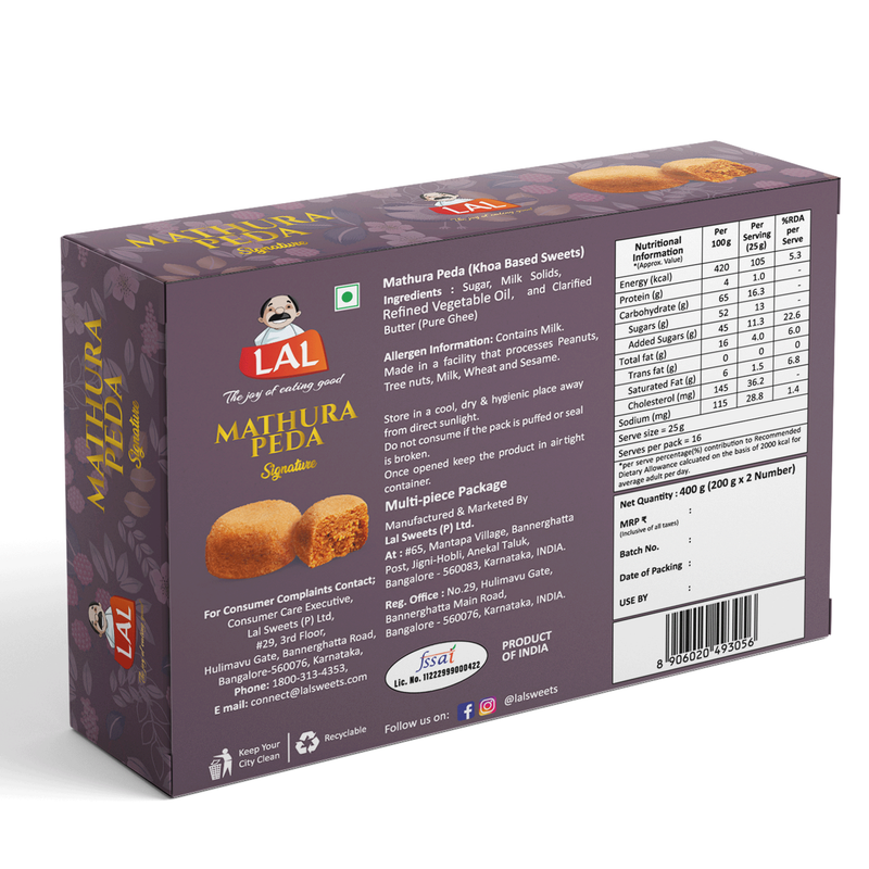 Lal Sweets Mathura Peda Lal Sweets