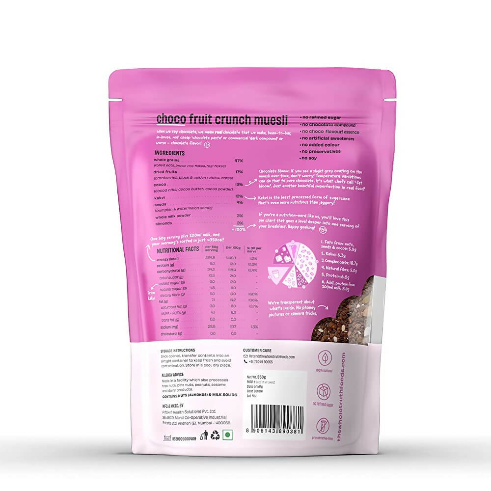 The Whole Truth Choco Fruit Crunch Muesli The Whole Truth