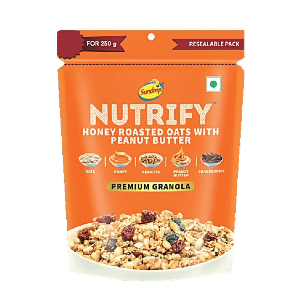 Sundrop Nutrify Honey Roasted Oats - With Peanut Butter, Granola - Dista