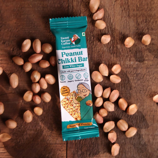 Sweet Karam Coffee Peanut Chikki Bar (Zero White Sugar) Sweet Karam Coffee