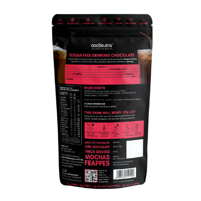 Cocosutra Lite - Glow - Sugar Free Drinking Chocolate Mix Cocosutra