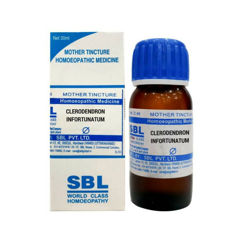 SBL Homeopathy Clerodendron Infortunatum Mother Tincture Q - Safuron