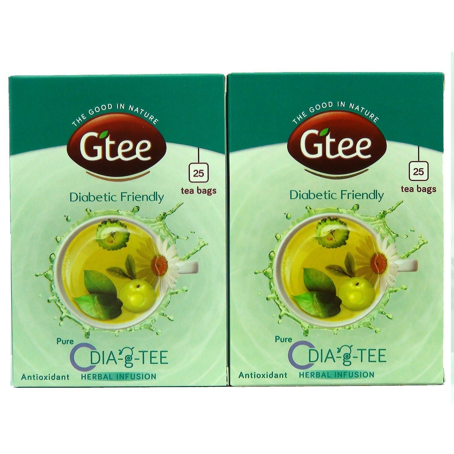 Gtee DIA-g-TEE Diabetic Friendly Tea with Gymnema, Bitter Gourd, Green Tea Gtee