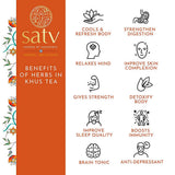 Satv Koolant Khus Herbal Infusion Tea Bags Satv Source of Goodness