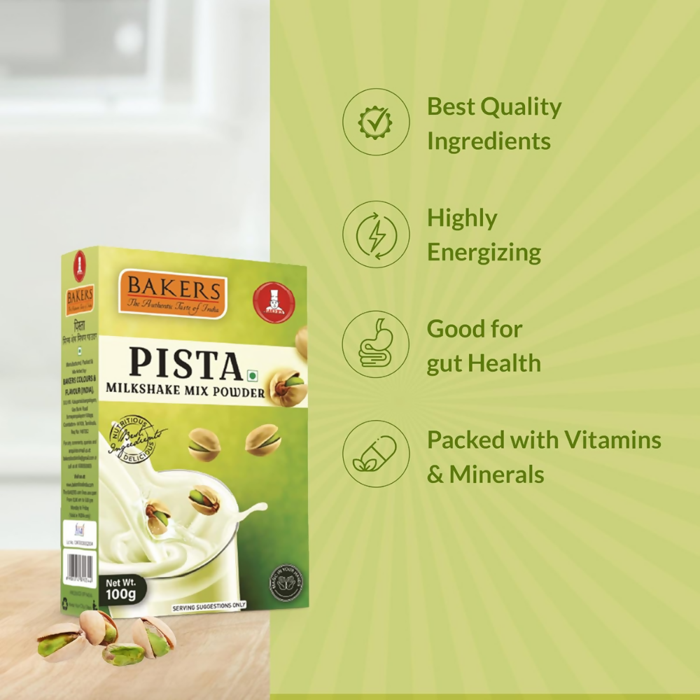 BAKERS Milk Shake Mix Powder - Pista Flavor BAKERS