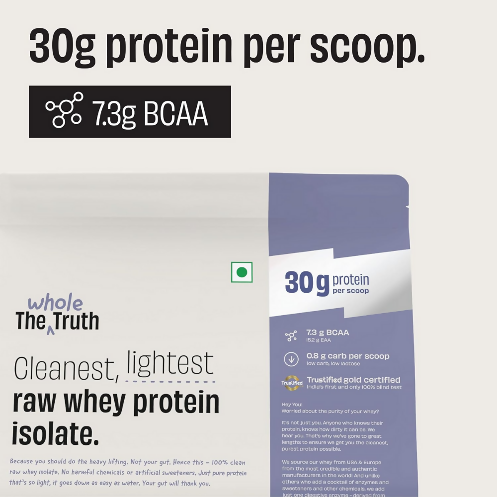 The Whole Truth Whey Protein Isolate Unflavoured The Whole Truth