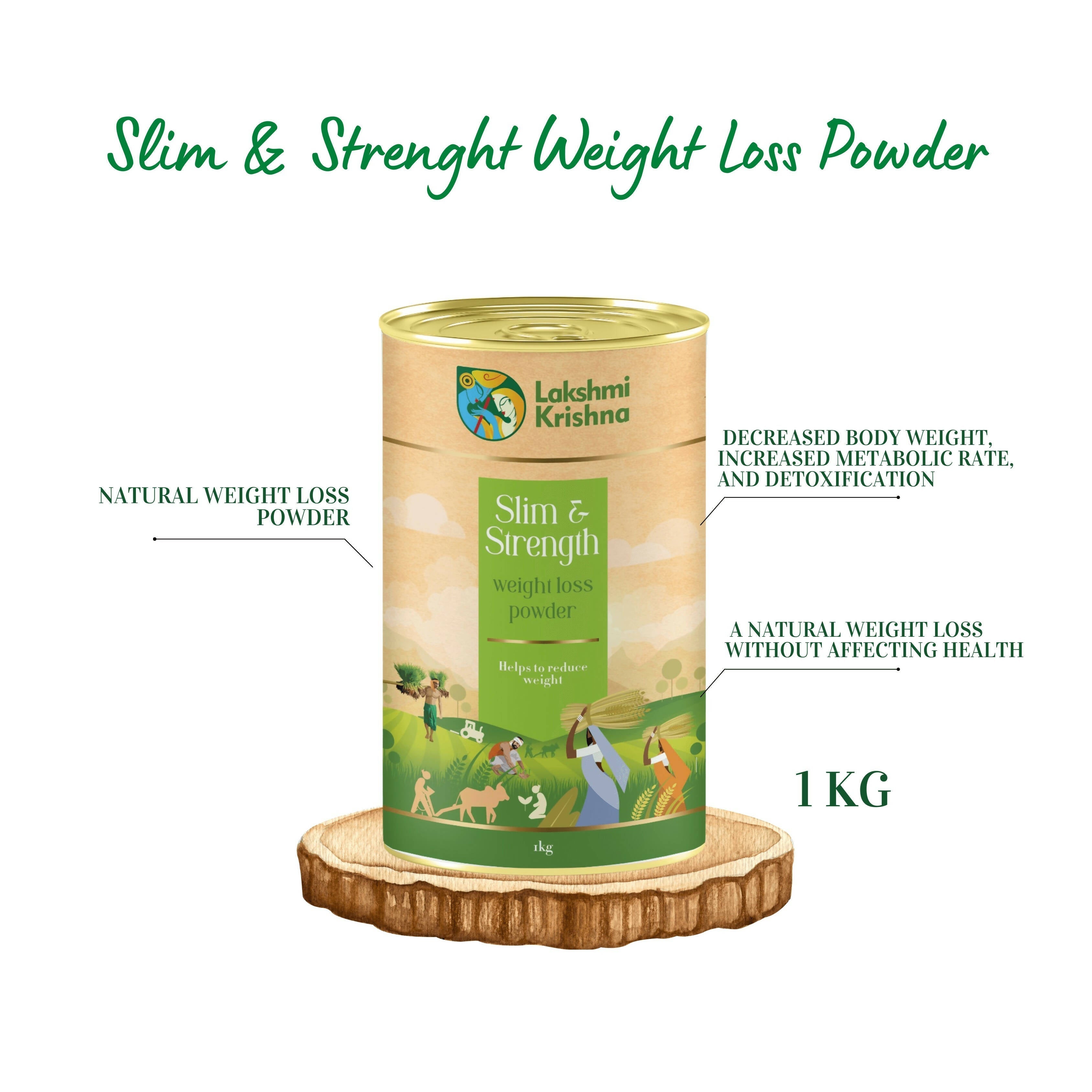 Lakshmi Krishna Slim & Strength Weight Loss Powder Lakshmi Krishna Naturals