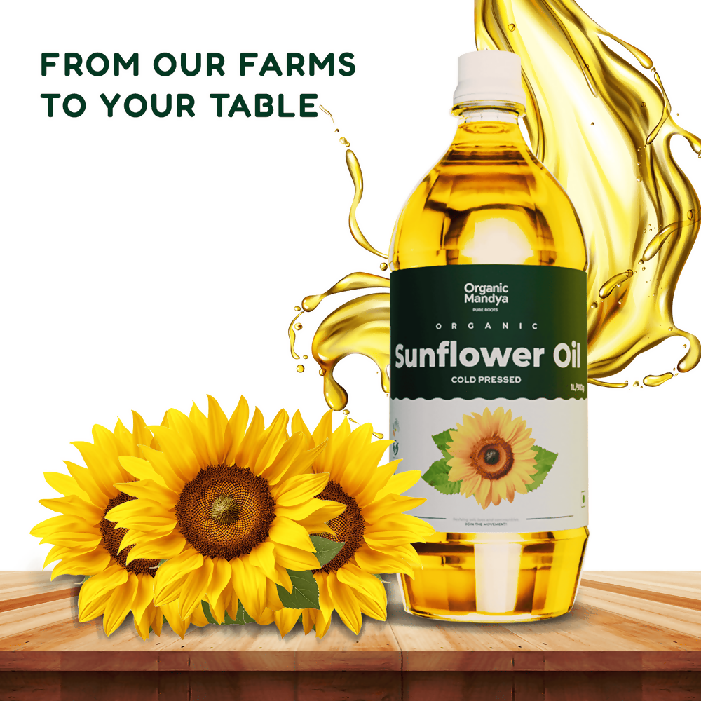 Organic Mandya Sunflower Oil - Cold Pressed Organic Mandya