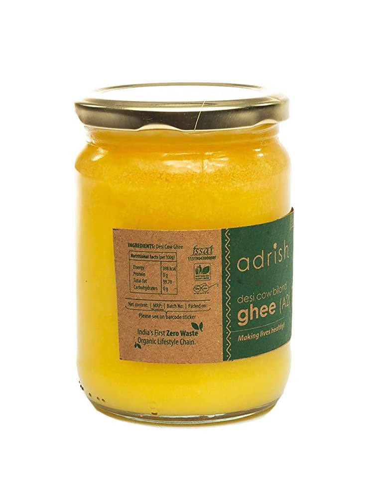 Adrish Desi Cow Bilona A2 Ghee | Pure A2 Ghee | Traditional Vedic Bilona Method Ghee | A2 Gir Cow Ghee Adrish