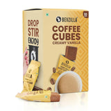 Bevzilla Instant Coffee Cubes Pack with Organic Date Palm Jaggery - Creamy Vanilla - Safuron