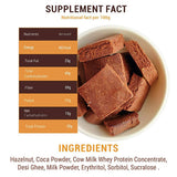 NutroActive Desi Ghee Barfi Hazelnut Chocolate NutroActive