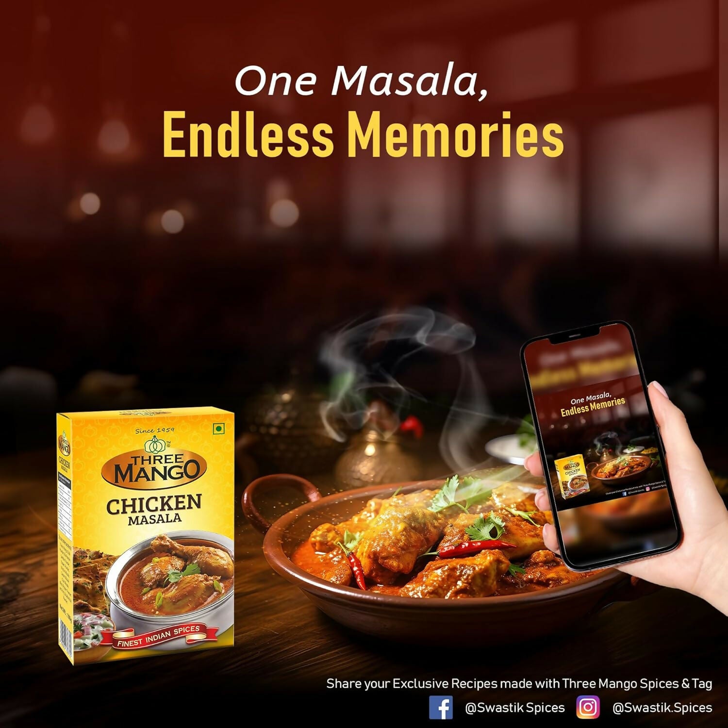 Three Mango Chicken Masala Powder Three Mango