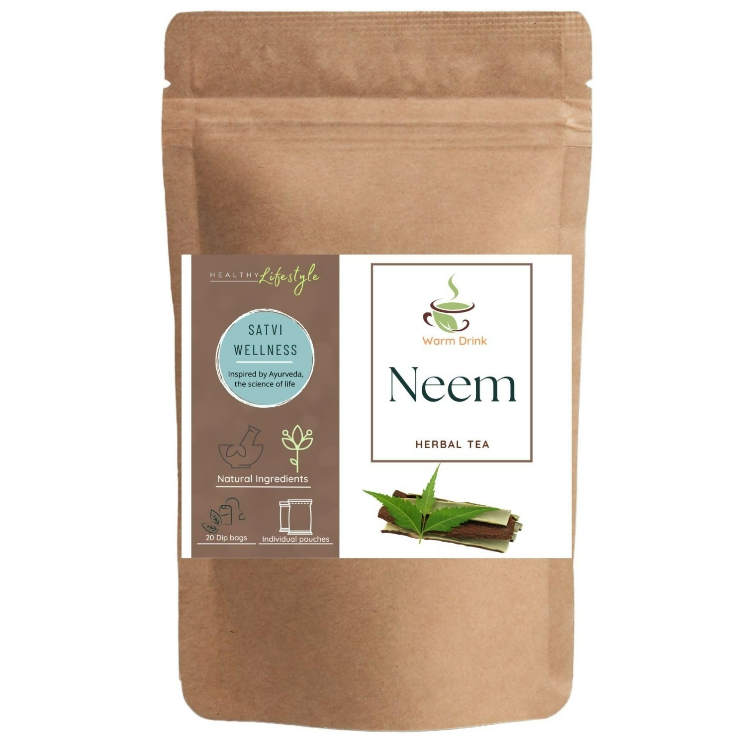 Satvi Wellness Neem Herbal Tea Bags Satvi Wellness
