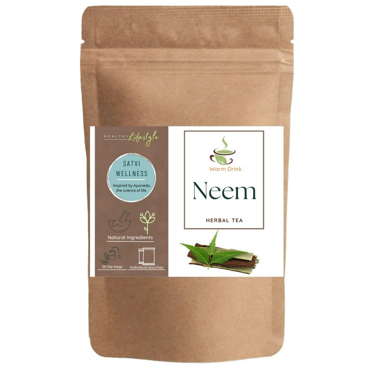 Satvi Wellness Neem Herbal Tea Bags Satvi Wellness