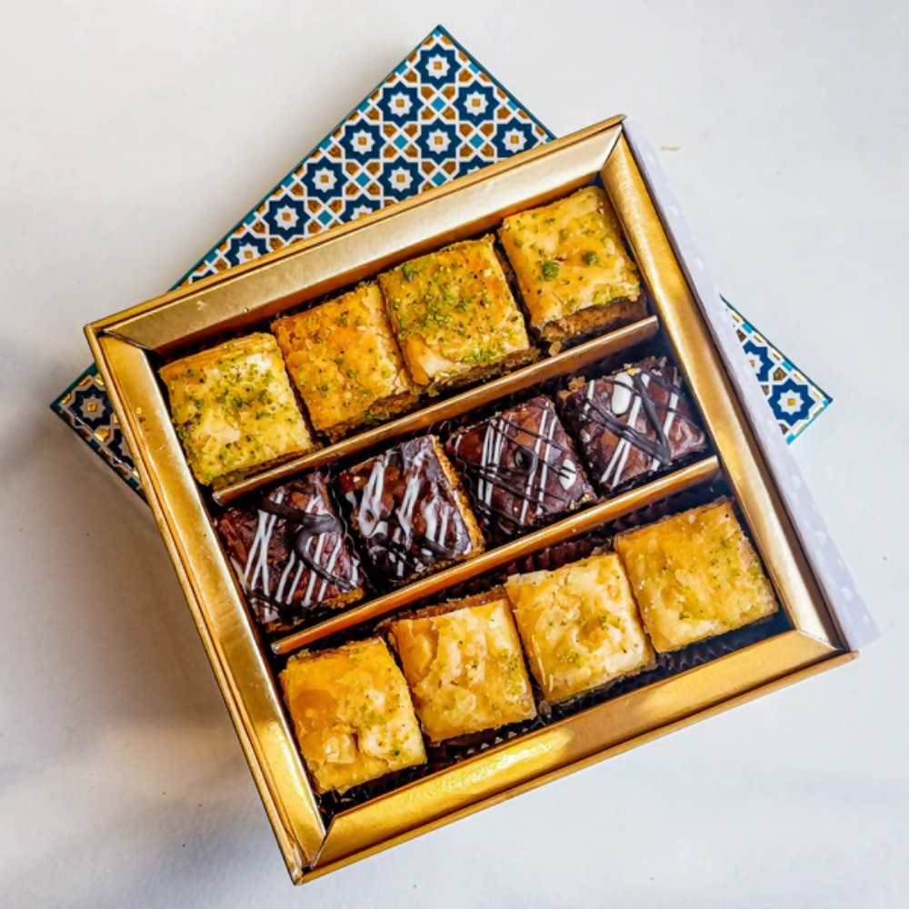 Gwalia Sweets Assorted Square Baklawa Box Gwalia Sweets