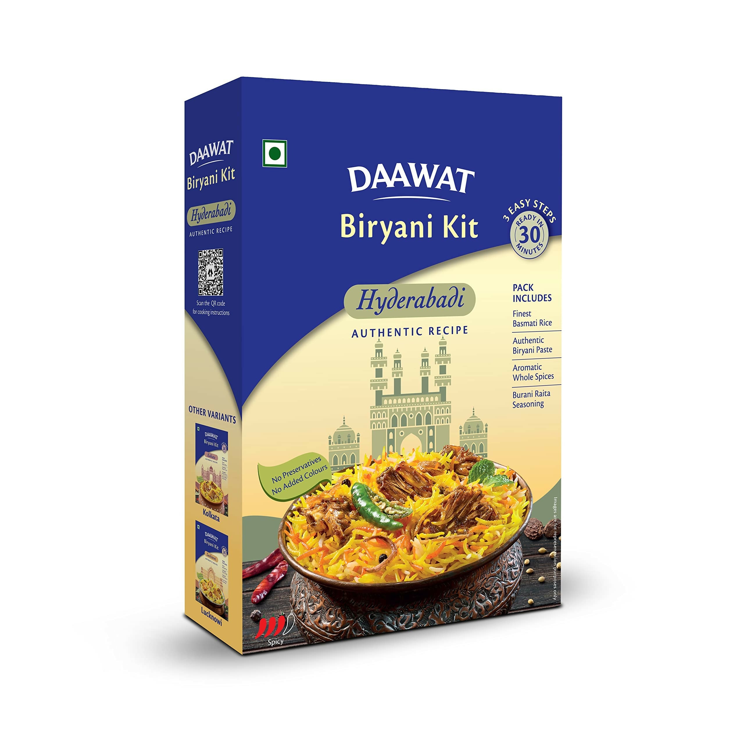 Daawat Biryani Kit Hyderabadi - Authentic Recipe - Safuron