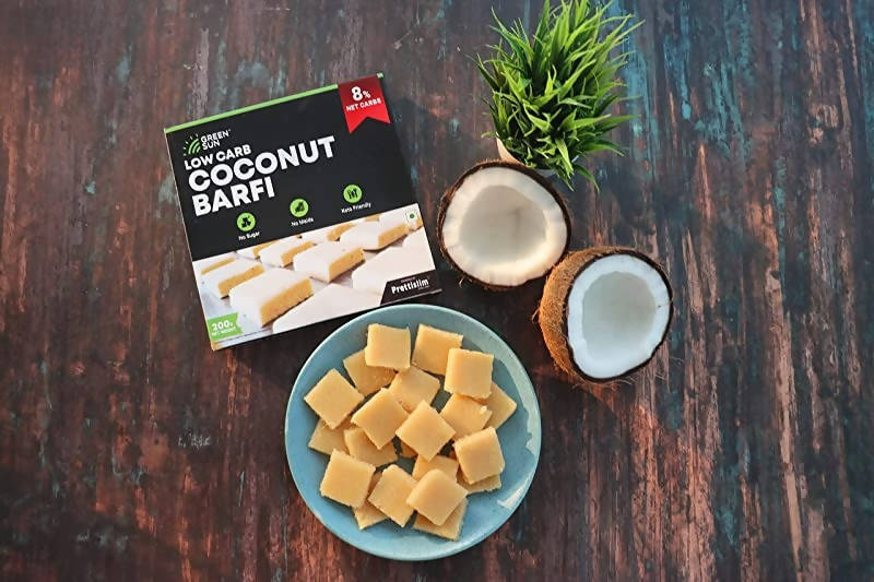 Green Sun Low Carb Coconut Barfi Green Sun
